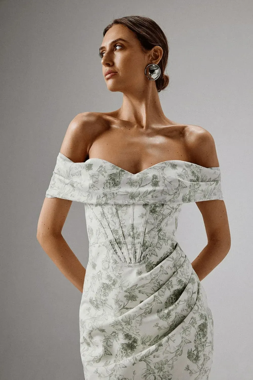 Static Shoulder Wrap Dress